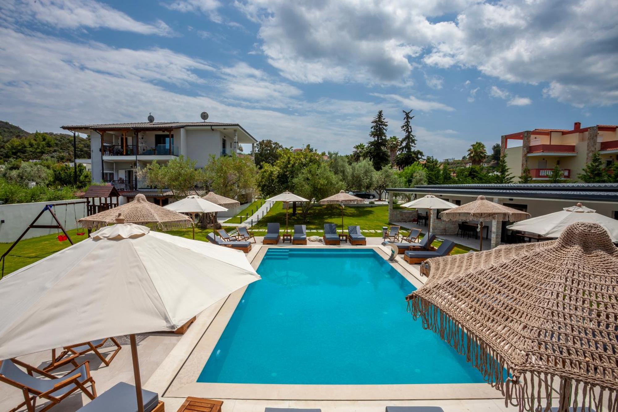 Olia Seaside Residence 120M From The Beach Pefkochori Extérieur photo
