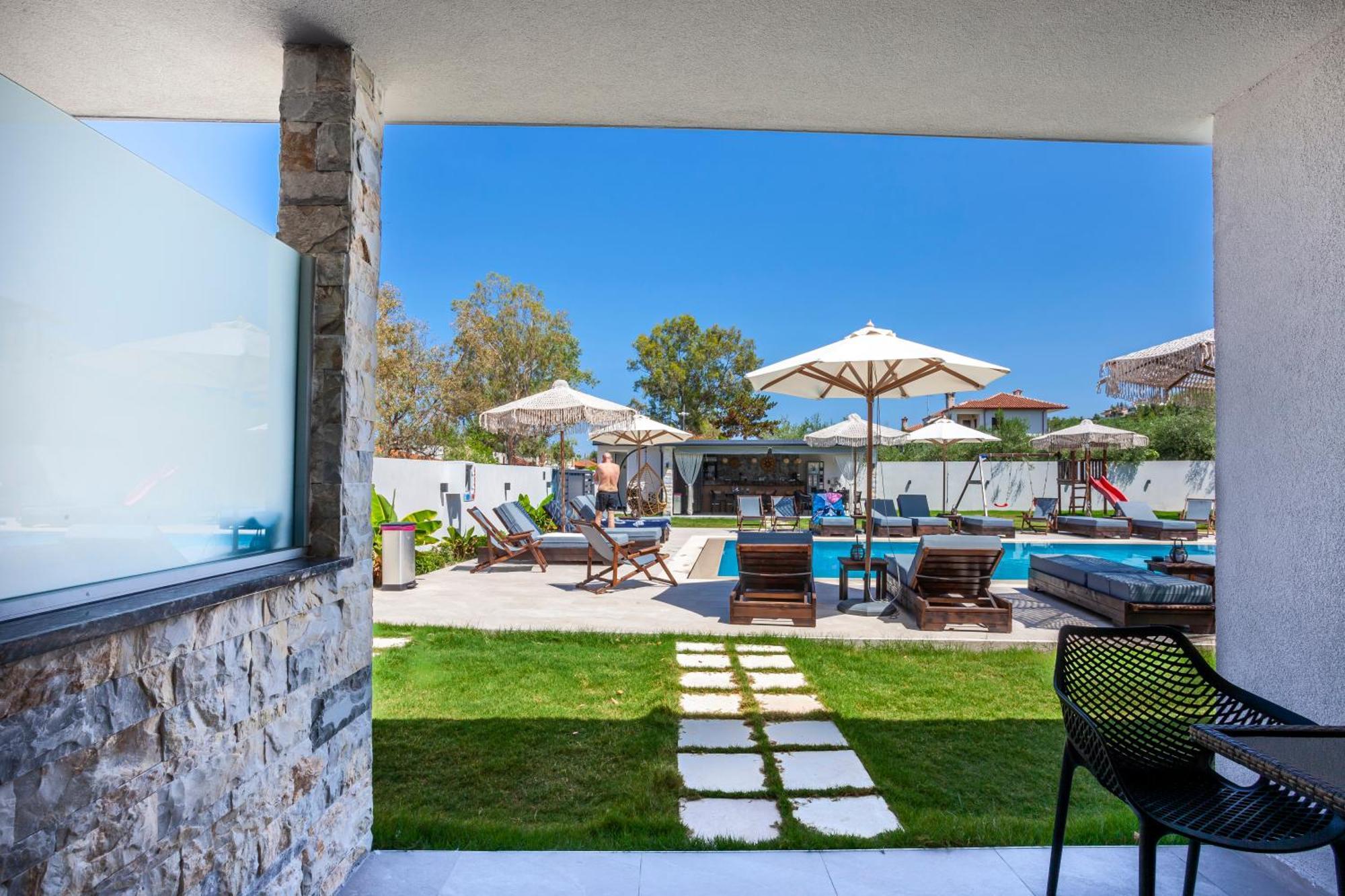 Olia Seaside Residence 120M From The Beach Pefkochori Extérieur photo